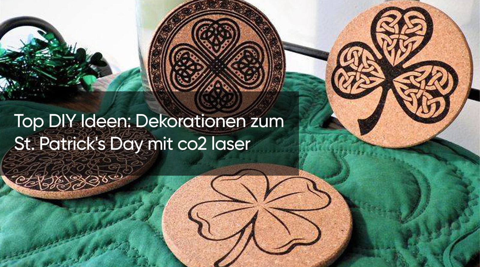 co2 laser beeindruckende Dekorationen zum St. Patrick's Day