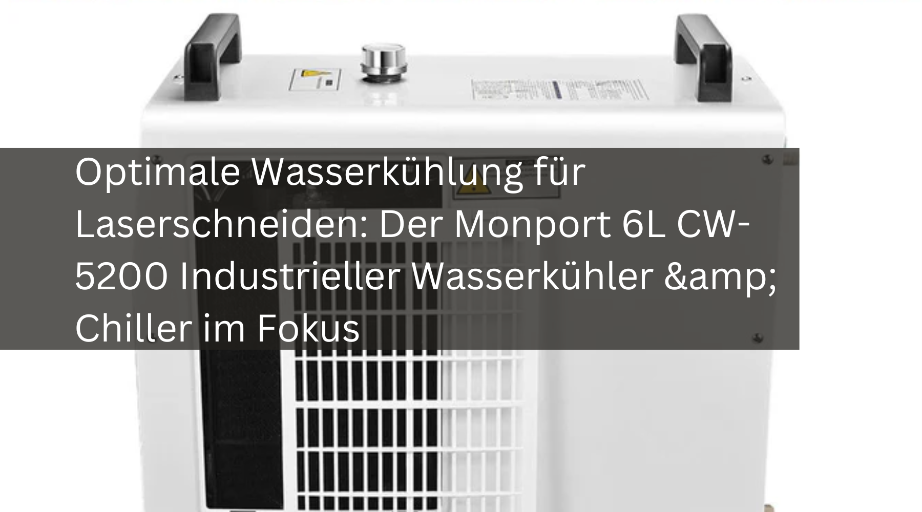 Optimale Wasserkühlung für Laserschneiden: Der Monport 6L CW-5200 Industrieller Wasserkühler & Chiller im Fokus