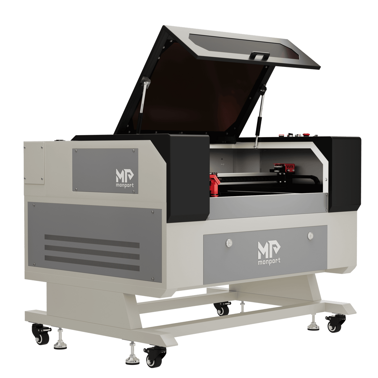 Monport CO2 100W Laser Graviermaschine & Cutter (500x700mm) mit Autofokus und Halterung