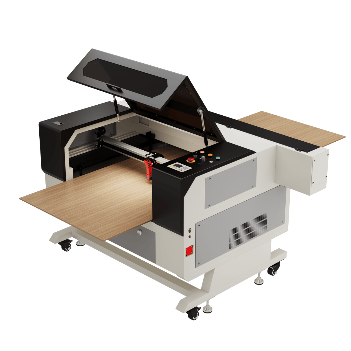 Monport 90W CO2 Laser Graviermaschine & Cutter (500x700mm) mit Autofokus und Halterung