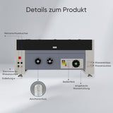 Monport 130W CO2 Eingebaut Wasserkühlsystem Laser Graviermaschine & Cutter mit (1300 x 900mm) Gravurfläche - MonPortlaser.de