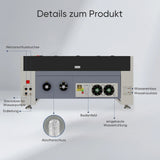 Monport 150W CO2 Eingebaut Wasserkühlsystem Laser Graviermaschine & Cutter mit (1600x 1000mm) Gravurfläche - MonPortlaser.de