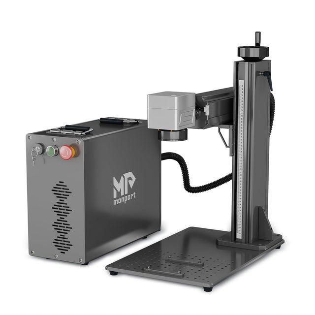 Monport 60W (175 x 175 mm) GPro MOPA Faserlaser Gravier & Markiermaschine mit manuellem Fokus - MonPortlaser.de