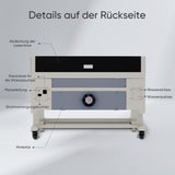 Monport 60W CO2 Laser Graviermaschine & Cutter (700 x 500mm) Gravurfläche mit Autofokus - MonPortlaser.de