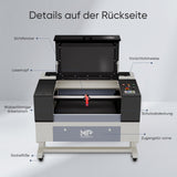 Monport 60W CO2 Laser Graviermaschine & Cutter (700 x 500mm) Gravurfläche mit Autofokus - MonPortlaser.de