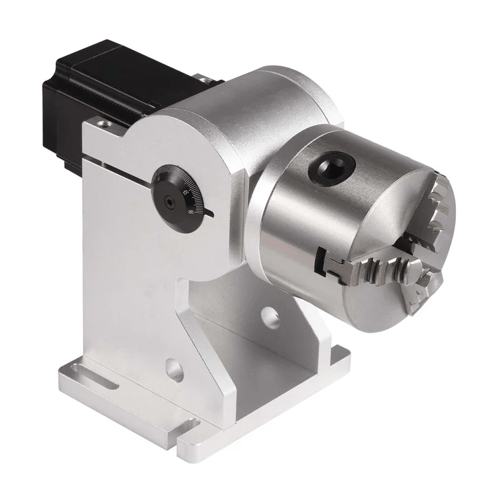 Monport 80MM Drei - Backen - Rotationsachse mit Skalenanzeige (nur für Fasergravurgeräte) - MonPortlaser.de