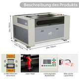 Monport 80W CO2 Eingebaut Wasserkühlsystem Laser Graviermaschine & Cutter mit (900 x 600mm) Gravurfläche - MonPortlaser.de