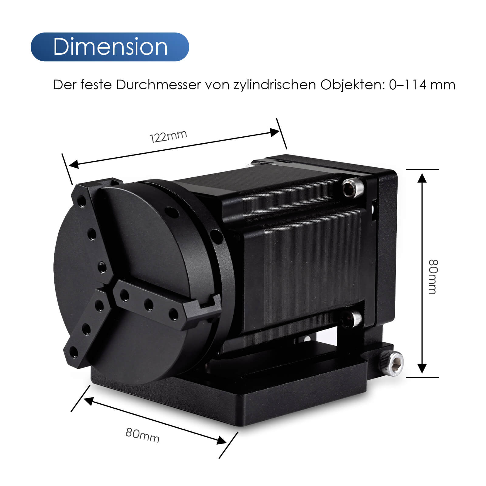 Monport Drehachsen - Futteraufsatz für Lasergravurmaschinen (nur für Fasermaschinen) - MonPortlaser.de