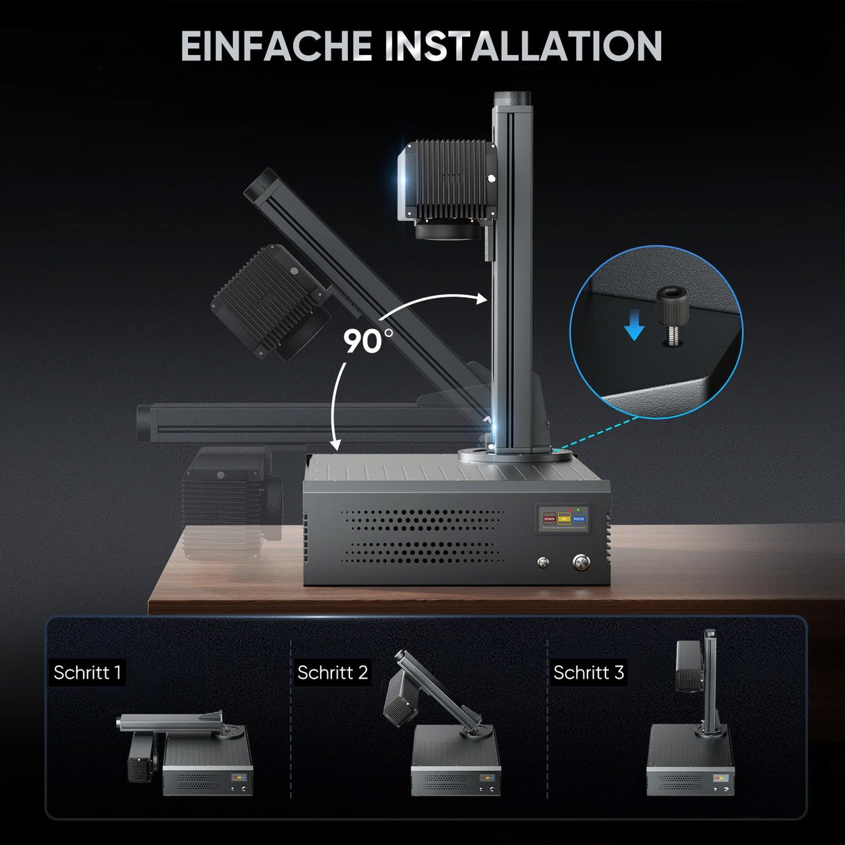 Monport GA Verbesserte 60W Integrierte MOPA Faserlasergravierer & Markiermaschinen mit Autofokus - MonPortlaser.de