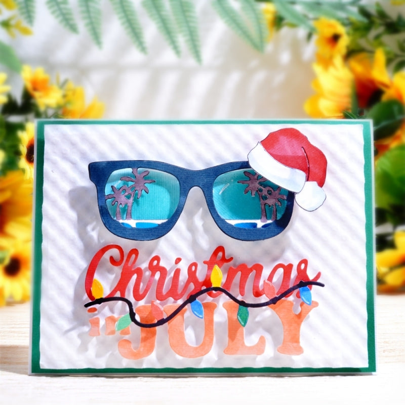 Trendige Lasergravurdatei: Weihnachtsbrille
